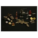 Whistles, Miniature Metal Animals and People