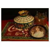 Plastic Coca Cola Lamp, Coke Tray, Coke Bottles, C