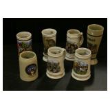 German Beer Steins - Qty 7