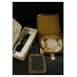 7" x 9"  School Slate, Chinese Checkers,