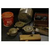 Wall Shear Grinder, US Hatchet, Wooden Plane