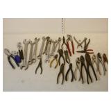 Variety of Pliers and Wrenches