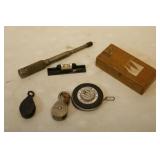 2 Vintage Small Pulleys, Just Us Roe and Sons, Inc