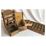 Pepsi Tray and Wood Boxes