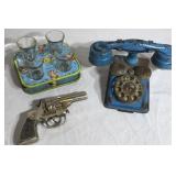 Trooper Cap Gun, Phone, And Tray