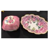 Hand Painted Regal Dish & Platter