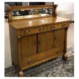 Empire Style Antique Oak Buffet