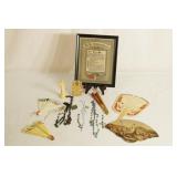 Rosary Beads, Framed 10 Commandments