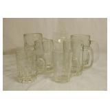 Coca- Cola Glass, Several Mugs - no name