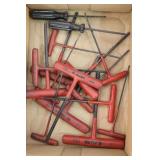 Set of Red Handled Allen Drivers