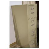 4 Drawer Letter Size File Cabinet, Metal Folding