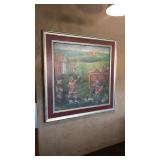 Set of 7 Original Circus Theme Large Paintings