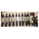 Spanish Style Chandelier and (8) Wall Sconces