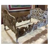 Victorian Cast Iron Doll Bed