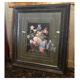 Large Framed Floral Print