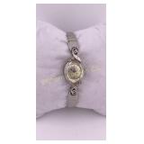 Ladies VTG Gruen Diamond Watch, 17 Jewels Swiss