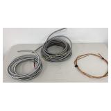 Copper Ground Wire, 4 Wire Flex Conduit, 3 Pc Lot