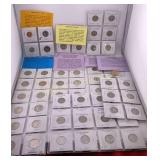 Coin Collection; Pennies, Nickels, Dimes, Quarters
