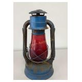 VTG Dietz No 2 Blizzard Lantern, Red Globe