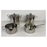 Stainless Steel Cookware: Stockpot, Double Boiler,