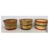 ï¿½ Bushel Baskets 3 Pc Lot