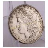 1900 Morgan Silver Dollar AU