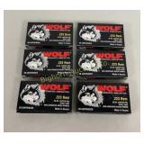 Ammo .223 Rem 120 Rds Wolf 55 Gr Copper FMJ