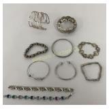 Bracelets 10 Pc Lot Various Sizes & Styles