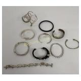 Bracelets 10 Pc Lot Various Sizes & Styles