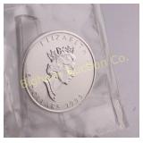 1999 Canadian Silver Maple Leaf One Troy Ounce