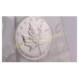1999 Canadian Silver Maple Leaf One Troy Ounce