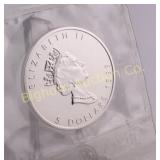 1999 Canadian Silver Maple Leaf One Troy Ounce