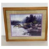 Julie A. Crocker Buck Deer Framed Art Print