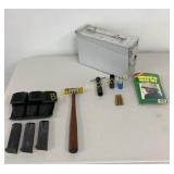 Metal Ammo Can w/ Contents Browning 12 Ga Chokes