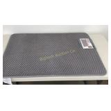 Gray Cotton Memory Foam Bath Mat 24' x 36'