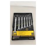 Stanley SAE 7 Pc Ratcheting Reversible Wrench Set