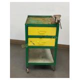 2 Drawer Steel Cart w/ 3ï¿½'  Vise