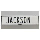 Jackson Metal Sign 24' x 6' Tall