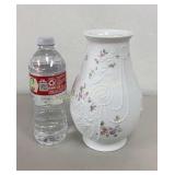 VTG Floral White Bisque Porcelain Vase AK Kaiser