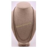 52' Native Sterling Silver Necklace Italy