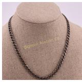 18' Native Sterling Silver Necklace Italy