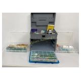 Plano Organizer Box w/ Jewelry & Craft Supplies