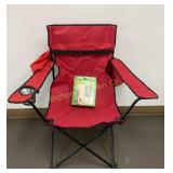 Folding Camp Chair w/ Arms, 5 Gallon Solar Heated