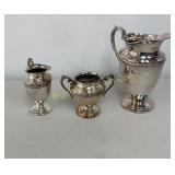 VTG Silver Plate Pitcher w/ Creamer & Sugar