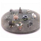 Ring Assortment Various Styles Sizes 10 Pc Lot