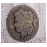 Rare 1890 CC Morgan Silver Dollar Carson City Mint