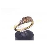 Ring Size 7.25 w/ Diamonds 925 Silver