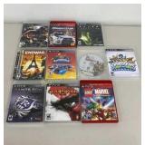 Sony Play Station 3 Game Assortment 10 Pc Lot