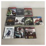 Sony Play Station 3 Game Assortment 10 Pc Lot