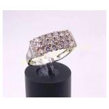 Diamond Ring Size 7.25, 14K White Gold